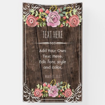 Elegant Make Your Own Banner by Boopoobeedoogift at Zazzle
