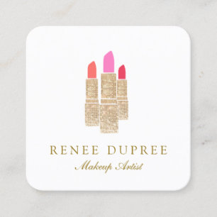 Elegant Makeup Artist Beauty Business Card