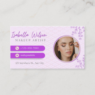Elegant Makeup Artist Business Card