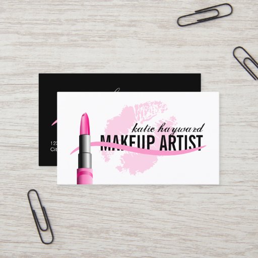 Customizable Makeup Artist Business Cards