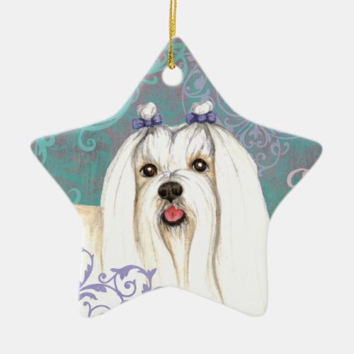 Elegant Maltese Ceramic Ornament