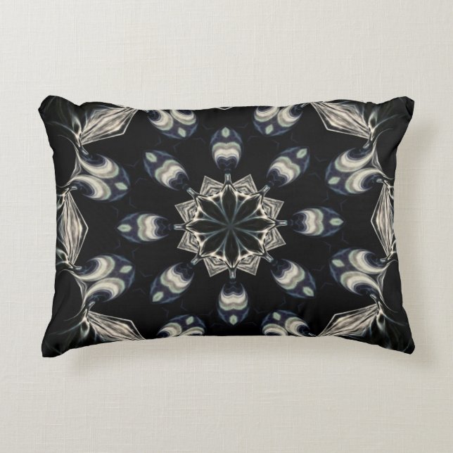 Elegant Mandala Accent Pillow (Front)