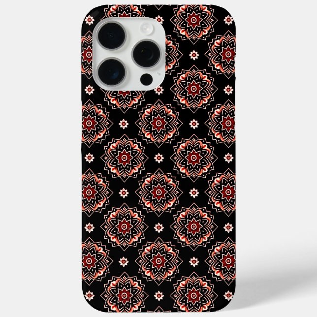 Elegant Mandala Boho Floral Pattern Case-Mate iPhone Case (Back)