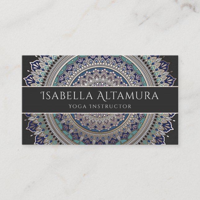 Elegant Mandala Business Cards (Front)