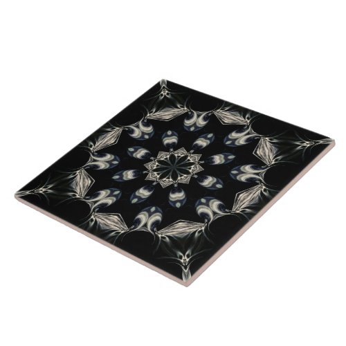 Elegant Mandala Ceramic Tile