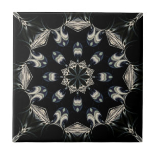 Elegant Mandala Ceramic Tile