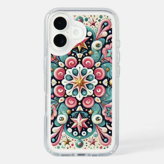 Elegant Mandala Floral iPhone Case (Front)