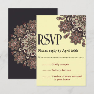 Elegant Mandala RSVP Card