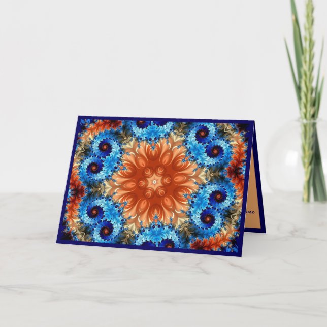 Elegant Mandala Spiritual Metaphysical Meditation Card (Front)