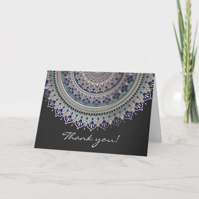 Elegant Mandala Thank You Cards (Front)