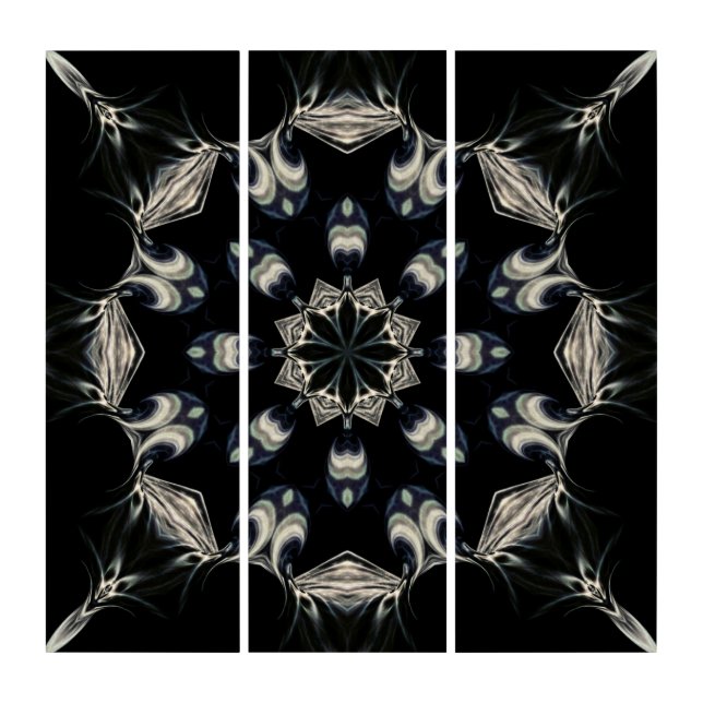 Elegant Mandala Triptych (Front)
