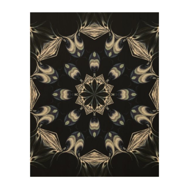 Elegant Mandala Wood Wall Art (Front)