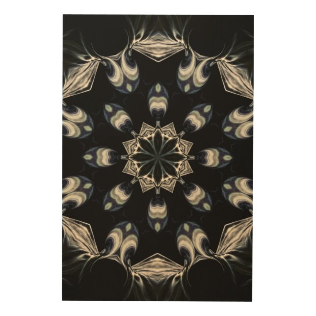 Elegant Mandala Wood Wall Art (Front)