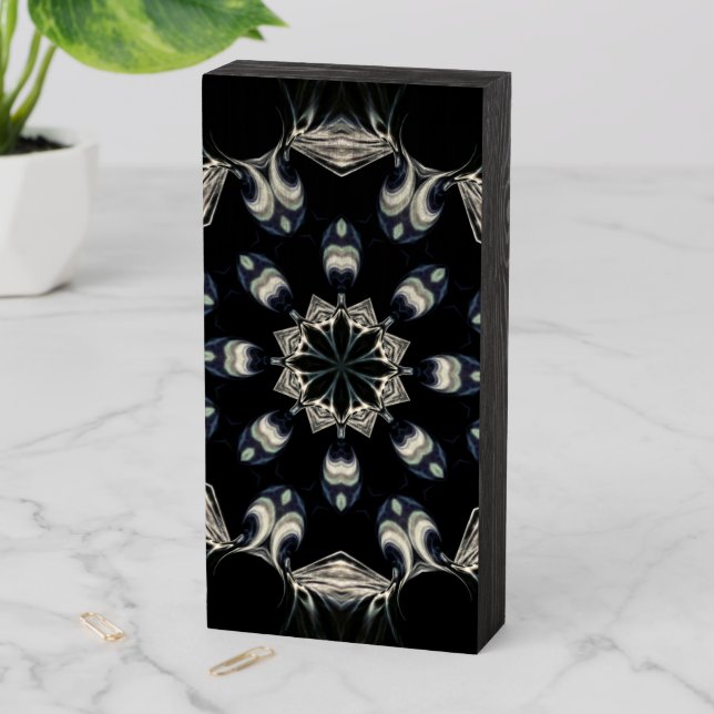 Elegant Mandala Wooden Box Sign (In Situ Vertical)