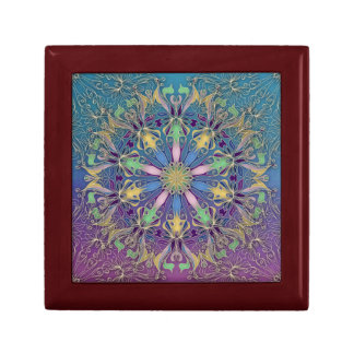 Elegant Mandala Wooden Jewelry Keepsake Box