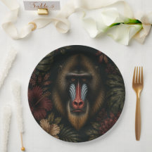Elegant Mandrill Botanical Milestone Birthday