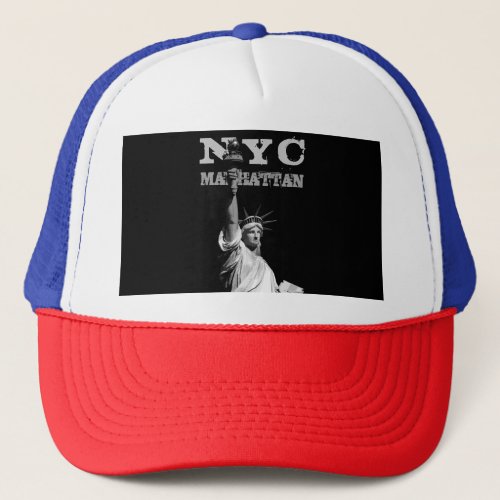 Elegant Manhattan Liberty Statue New York City Nyc Trucker Hat