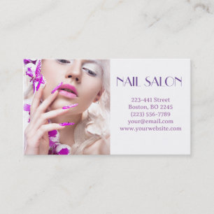Elegant manicure nail salon Business card