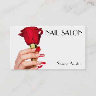 Elegant manicure nail salon Business card