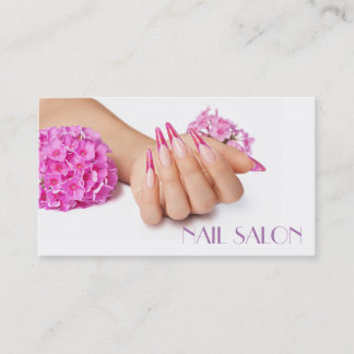 Elegant manicure nail salon Business card