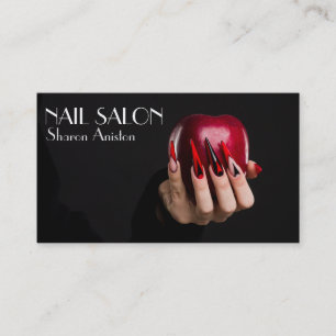 Elegant manicure nail salon Business card