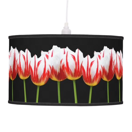 Elegant Maple Leaf Tulips Ceiling Lamp (Front)
