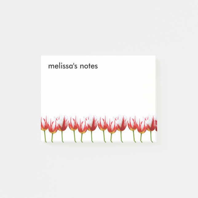 Elegant Maple Leaf Tulips Post-it Notes (Front)