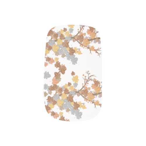 Elegant Maple Leaves Autumn Fall and Thanksgiving  Minx Nail Art