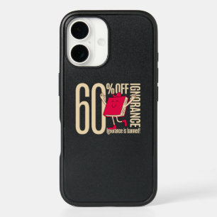 Elegant Marble Anti-Ignorance Whimsical Book iPhone 16 Case