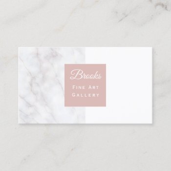 Elegant Marble Business Card by artNimages at Zazzle