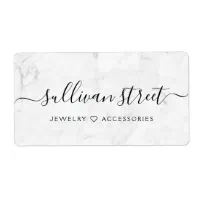 Clothing Tags Small Business Elegant Luxury Marble