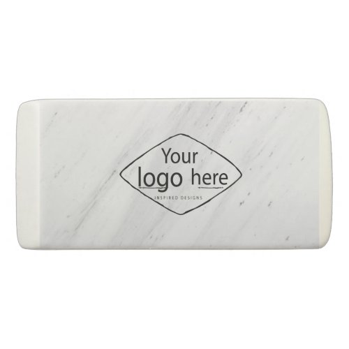 Elegant Marble Custom Logo Eraser