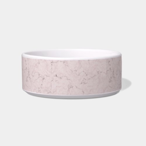 Elegant Marble Design Blush Pink Gray Bowl
