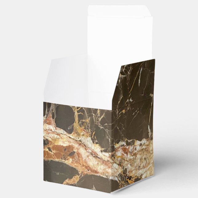 Elegant Marble Favor Boxes (Opened)