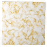 Elegant Marble - Gold White Ceramic Tile