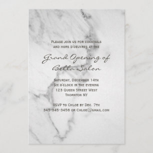 Elegant Marble Grand Opening Invitation
