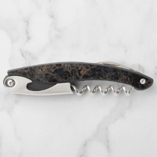 Elegant Marble Housewarming Pattern Waiter's Corkscrew