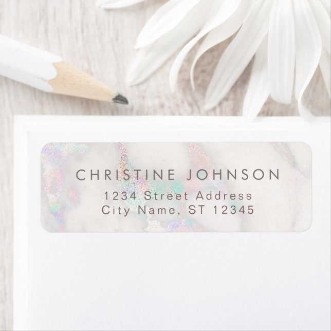 elegant marble label (Insitu)