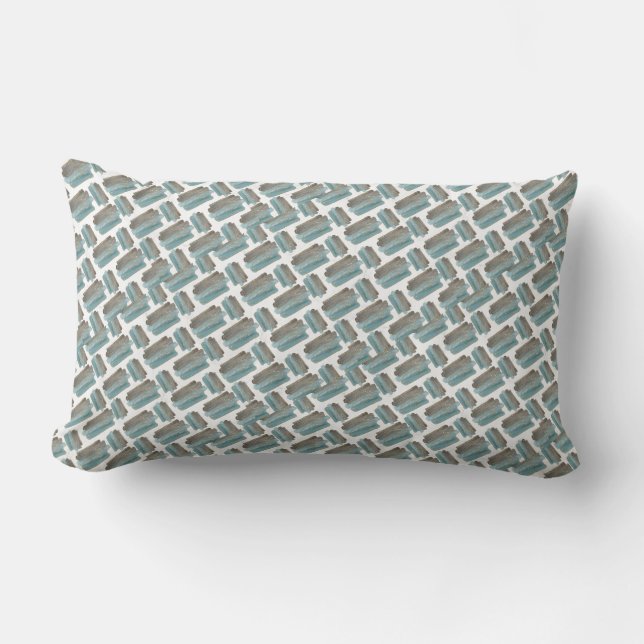 Elegant  Marble Lumbar Pillow (Front)