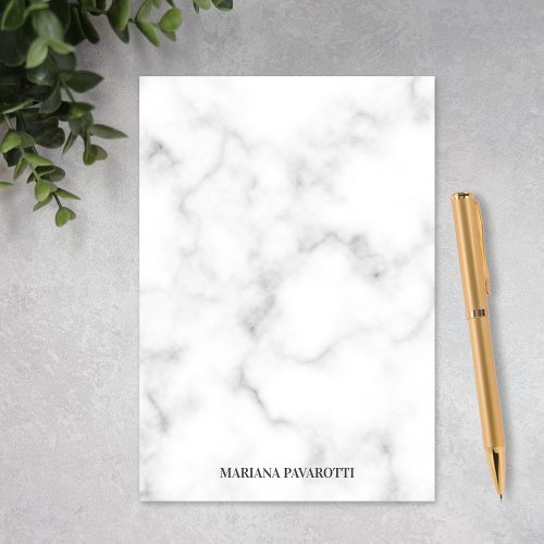 Elegant Marble Minimalist Name Classic Simple Post_it Notes