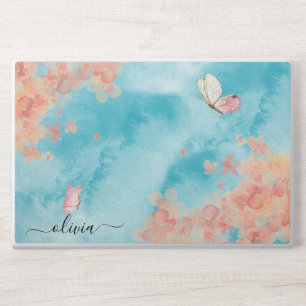 Elegant Marble monogram name, HP Laptop Skin