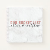 Our Bucket List Couple's Scrapbook Notebook
