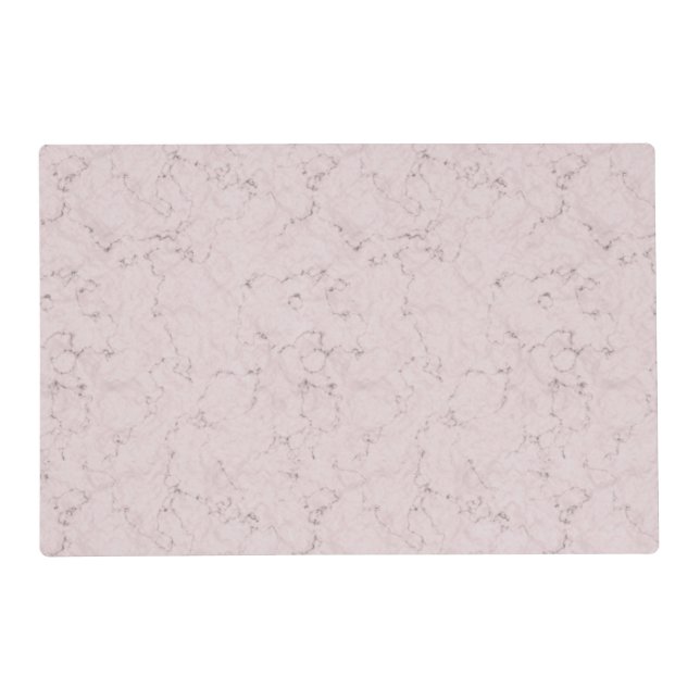 Elegant Marble Pattern Abstract Pink Gray Placemat (Front)