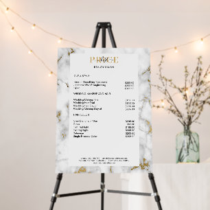 Elegant Marble Price List Foam Board