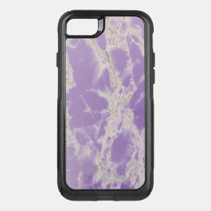 Elegant Marble Stone Purple and White Otterbox OtterBox Commuter iPhone SE/8/7 Case