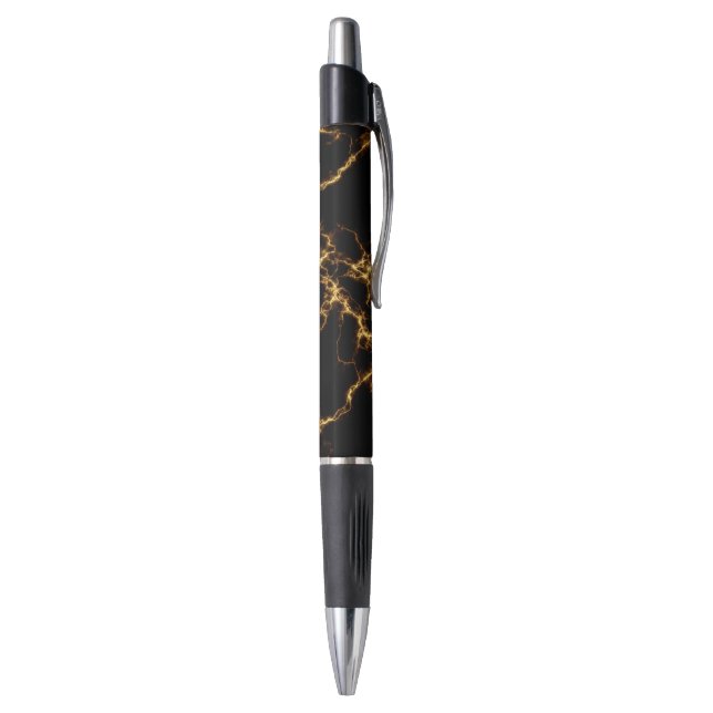 Elegant Marble style3 - Black Gold Pen (Bottom (Vertical))