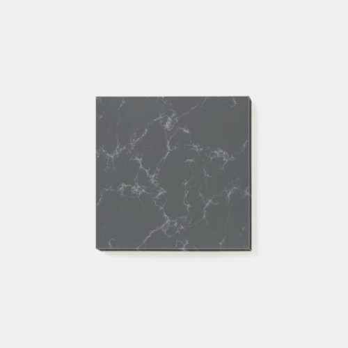 Elegant Marble style4 _ Black and WhiteDark Gray Post_it Notes