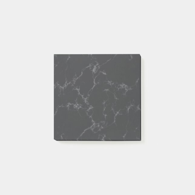 Elegant Marble style4 - Black and White,Dark Gray Post-it Notes (Front)