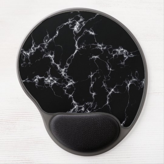 Elegant Marble style4 Black and White Gel Mouse Pad