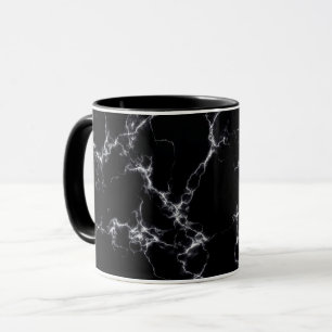 Elegant Marble style4 - Black and White Mug